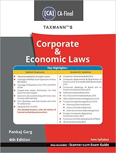 Ca Final Corporate & Economic Laws (CA-Final-New Syllabus)