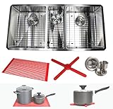 Premium 42 Inch Stainless Steel Triple Bowl Super