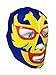 DOS CARAS Youth Lucha Libre Wrestling Mask - KIDS Costume Wear - BLUE/Yellow