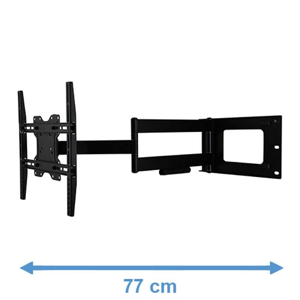 DQ Hercules Fixed 400 Black TV Wall Mount - Original packaging - Recommended TV Size: 24" - 63" (61 - 160 cm) - VESA 75x75 100x100 200x100 200x200 300x300 400x200 400x300 400x400 mm - Swivel / Turnable