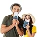 Shvigel US Leather Passport Book Cover - Thin American Travel Passport Holder - Premium International USA Passport Protector Case for Women Men (Light Blue Vintage)