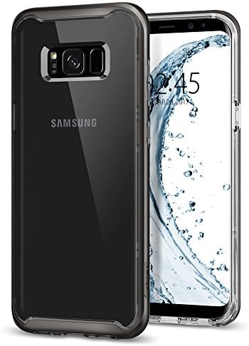 Samsung Galaxy S8 Case, Spigen® [Neo Hybrid Crystal] Galaxy S8 Case Cover with Flexible Inner Casing and Reinforced Hard Bumper Frame for Galaxy S8 (2017) - Gunmetal- 565CS21602