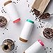 Ello Cole Vacuum Insulated Stainless Steel Water Bottle with Slider Lid, 16 oz, Coral