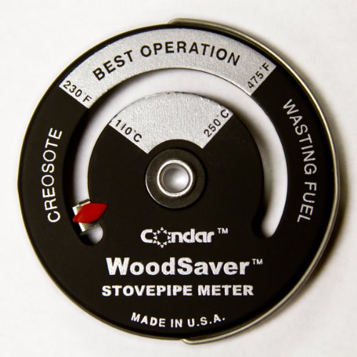 Condar WoodSaver Stove Pipe Thermometer Model 3-16