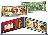 Chinese Zodiac YEAR OF THE OX Colorized $2 Bill US Legal Tender Lucky Money by Merrick Mint