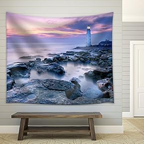 Lighthouse - Fabric Wall Tapestry Home Decor - 51x60 inches