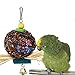 Parrot Bird Chewing Toy by PAMAGOO, Natural Rattan Ball Cage Toy Preening Toy for Bird Parrot African Greys Budgie Parakeet Cockatiel Lovebird Cage Toy