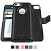 AMOVO Case for iPhone 7 [2 in 1], iPhone 7 Wallet Case [Detachable Wallet Folio] [Premium Vegan Leather] iPhone 8 Wallet Case with Gift Box Package (iPhone 7&8 (4.7