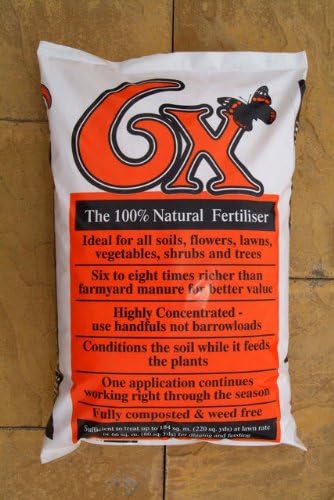 Organico 6x Organic Fibrous Fertiliser Bag 15kg