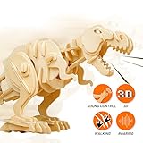 ROBOTIME 3D Wooden Biting T-Rex Dinosaur Puzzle Best Birthday Gifts School Kids
