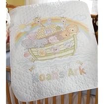 Cross Stitch Baby Blanket Kit, Noah's Ark