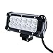 Kawell 36W Offroad Led Work Light Bar 7 Inches Cree 6000K LED Flood Beam Super Bright Light Bar for 4x4 Jeep Tractor Marine Truck Boat