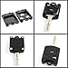 STAUBER Key Shell Replacement for Lexus/NO Locksmith Required Using Your Old Key and chip! - Black