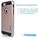 TRAKK FORCE iPhone 7 Case - Elite Premium Modern Slim Cushion - Brushed Metal, Dual Layer TPU, Anti-Scratch, Shock Absorption Heavy Duty Apple iPhone 7 Protective Case 4.7