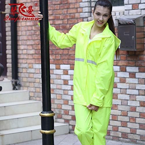 Amazon Xingguangrainfreemに不透過性レインコート女性 男性スーツレインコート屋外女性フードオートバイレインコート キャンプ釣り雨具ポンチョレインコート 上下 レインウェア 通販