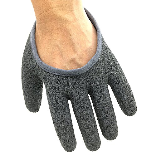 TOPIND Angelhandschuhe Jagdhandschuh Wasserdicht Anti-Schnitt Handschuh PE Draht gewebt Latex Fisch Fang Handschuhe mit… – Bild 8