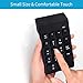 Wireless Numeric Keypad, Wirezoll 2.4G Number Pad, 18 Keys Wireless Silent Numeric Keypad with Mini USB Receiver, for Laptop, PC, Desktop, Notebook and More - Black