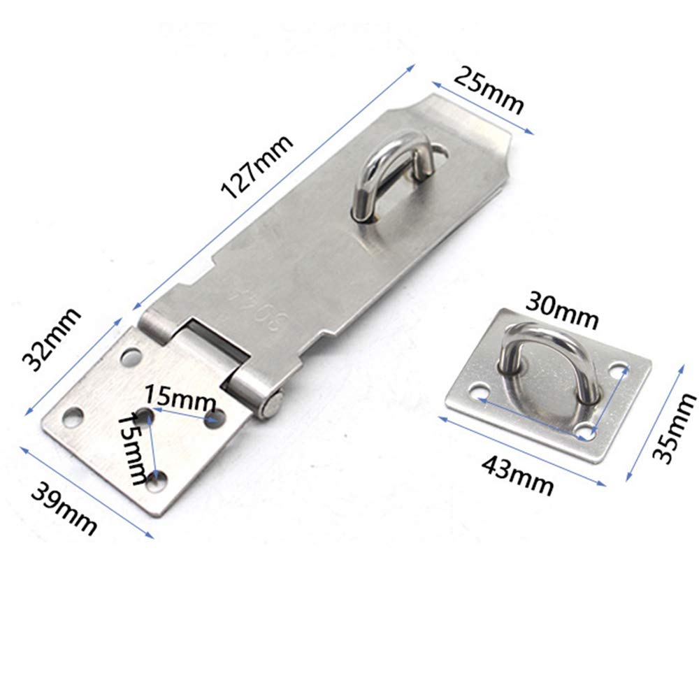 Nuluxi Edelstahl Tür Überfalle Vorhängeschloss Schloss Sicherheits