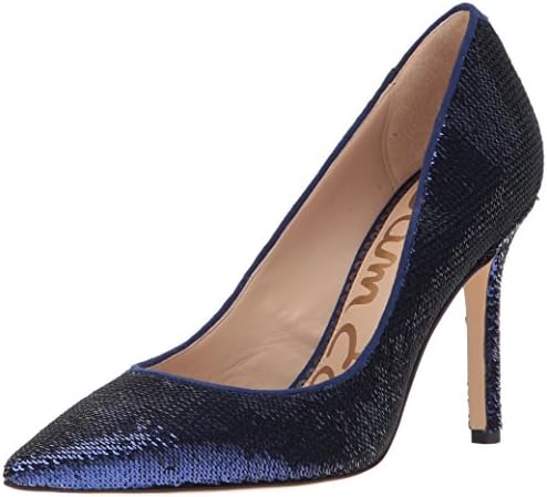 Sam Edelman Women's Hazel Pump, Midnight Navy Sequin, 9 Medium US