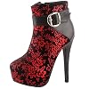SHOW-STORY-Elegant-Red-Black-The-Plum-Blossom-Buckle-Platform-Stiletto-High-Heels-Ankle-Bootie-BootLF80869