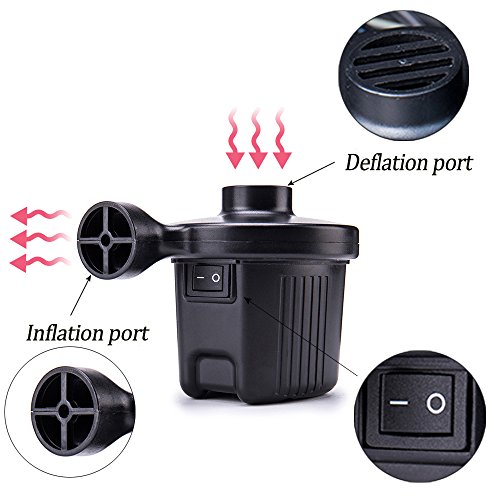 image for FMS Electric Portable Air Pump 12V DC/100-240V AC Quick-Fill Air Pump 