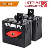 Predator Eye - Aspectek - Night Time Solar Powered Animal Repeller - 2 Pack, Waterproof, Animal Control, Nocturnal Animals, Outdoor Use ()