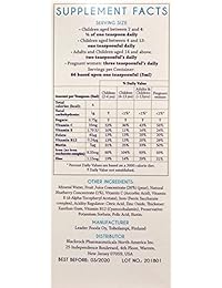 Suplemento mineral líquido, hierro, arandanos nórdicos, lleno de antioxidantes beneficiosos.
