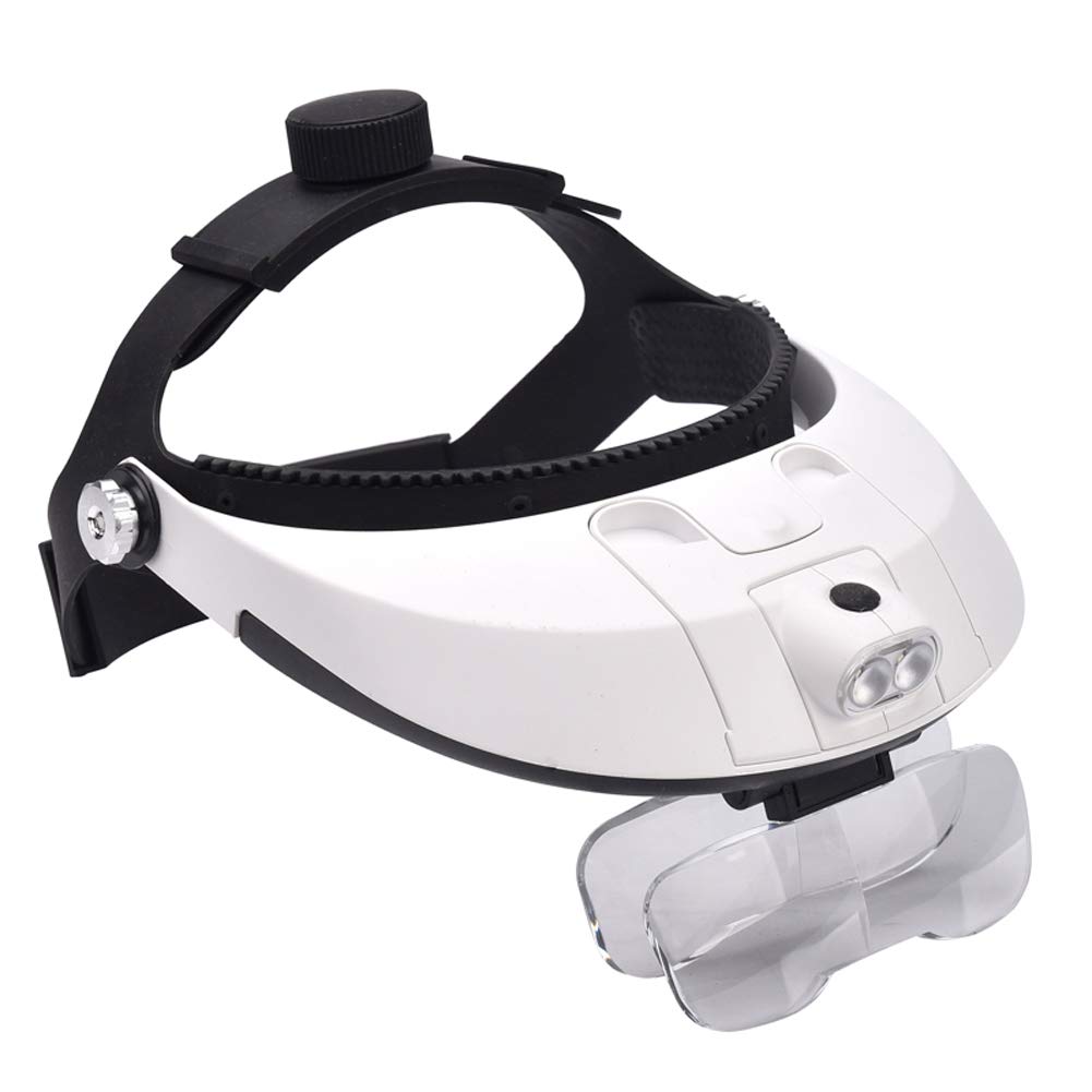 Visually impaired aid XJZxX HeadMounted Magnifier LED Light Old People