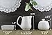 Sugar and Creamer Set - 4-Piece Set w/Cream Pitcher, Sugar Bowl, Spoon & Sweetener Holder, White Ceramic Tea/Coffee Set