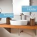 SereneLife 6 Piece Bathroom & Sink Accessory Set - Bronze Finish Modern Vanity Accessories Kit Include Tumbler, Toothbrush & Toilet Brush Holder, Lotion Dispenser, Soap Dish & Trash Bin - SLBATAC05