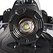 20000 Lumens LED Headlamp Flashlight Waterproof Rechargeable Zoomable Adjustable Focus Headlight Camping Hiking Hunting Running Working Sports 3 Switch Mode high/low/strobe 2 Batteries/Charger (Black)