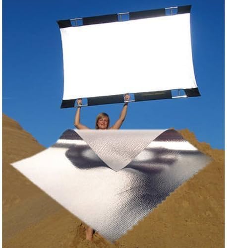 Sun-Bounce Pro 4 x 6 Screen Fabric, Silver - White by California Sunbounce