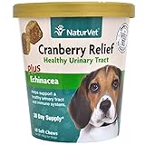 NaturVet Cranberry Relief Plus Echianecea Soft Chew 60ct (2 Pack)