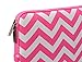Mosiso Chevron Laptop Sleeve Bag with Small Case for 13 Inch MacBook, Light Pink