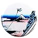 Buttonsmith Hokusai 4 Magnet Set - Set of 4 1.25