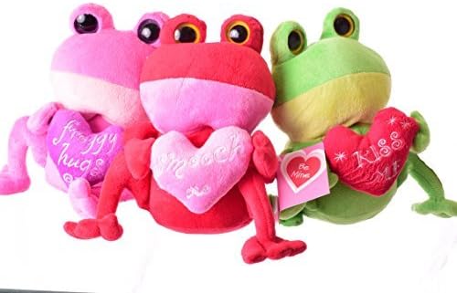 SWEET SPROUTS, PLUSH TOY, VALENTINES FROGS, 3 SET