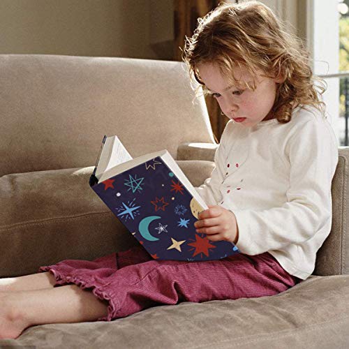 Jumbo Book Cover, Vindar 6 Stretchable Book Covers for Textbooks, Non-Adhesive Nylon Fabric School Hardcover Protectors for 9”x11” Jumbo Textbooks, Washable and Re-usable - Thumbnail 4