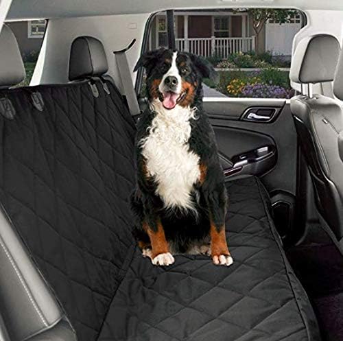 CPG DOTS Waterproof, Non-Slip, Dog Back Seat Cover | Durable Oxford Fabric & Polyester Pet Seat Covers | Scratch Proof Bench & Hammock Convertible, Rear Seat Covers for Small and Large Dogs