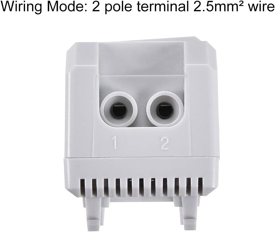 sourcing map Mechanical Thermostat, KTS011 0-60°C Adjustable Compact Normally Open(N.O) Temperature Controller Switch - Image 5