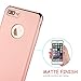iPhone 7 Plus Case, VANSIN 3 in 1 Ultra Thin and Slim Hard Case Coated Non Slip Matte Surface with Electroplate Frame for Apple iPhone 7 Plus (5.5')(2016) - (Rose Gold)