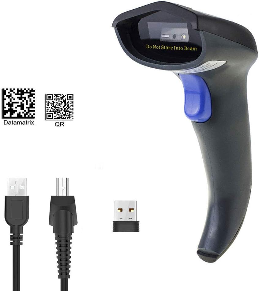 Wireless 2D QR Barcode Scanner, NETUM Handheld USB 1D 2D Bar Code
