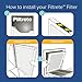 Filtrete 20x30x1 Air Filter, MPR 1200, MERV 11, Allergen Defense Odor Reduction 3-Month Pleated 1-Inch Air Filters, 2 Filters