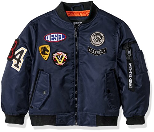 Diesel Little Boys' Outerwear Jacket (More Styles Available), Flight/Dark Blue, 7