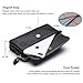Befen Leather Wristlet Wallet Clutch Women Smartphone Cross Body Wallet with Card Slots/Shoulder Strap/Wrist Strap -for Cellphone Up to 6.1 x 3 * 0.3 Inch-Black