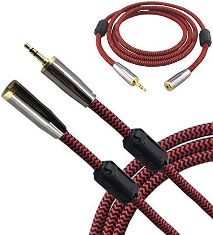 [1m 3Feet] Stereo 3.5mm Male to Female Audio Cable,Audio Extension Cable [Gold Plated Connector,OFC Copper Conductor Wire]