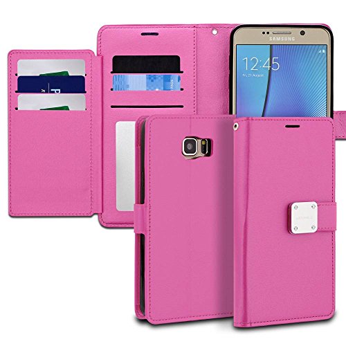 Galaxy Note Case, ModeBlu [Mode Diary Series] [Gold] Wallet Case