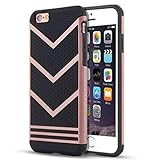 For iPhone 7 Plus Case, Ikevan Anti-slip Shockproof Armor Protective Case Ultra-Thin Fit Non-slip Grip Rubber Bumper Case Cover for Apple iPhone 7 Plus 5.5 inch (Rose Gold)