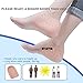 Sumifun Silicone Height Increase Socks Heel Lift Gel Insoles, High Increase Shoe Inserts Plantar Fasciitis Heel Protecto