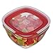 Rubbermaid Easy Find Lids Glass Food Storage Container, 11.5 Cup, Racer Red