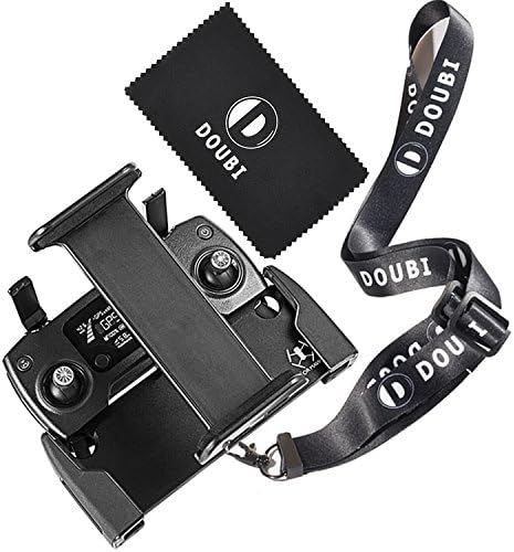 DOUBI DJI Mavic Pro Tablet Holder Aluminum-Alloy Adjustable Remote Controller Bracket Mount Extender with Neck Lanyard Strap for 4-12 Inch Phone Tablets